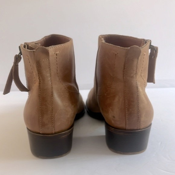 LUCKY BRAND $129 Blandre Women’s Brown Leather Booties Ankle Boots Size 9M NEW - Picture 4 of 9